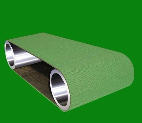 購入 1.6mmの厚さポリ塩化ビニールのコンベヤー ベルトのダイヤモンドの上の手荷物のコンベヤー ベルトの緑の黒 online manufacture