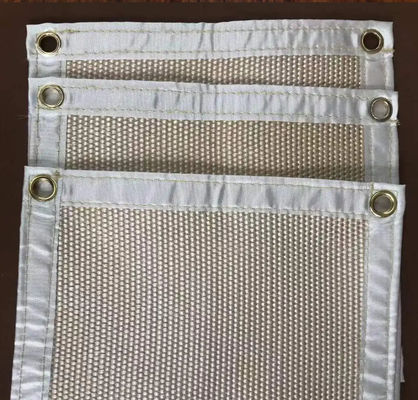 シリコン 再利用可能な繊維コーティング 防火 穴マット デッキとパティオ バーベキュー グリルマットの下に