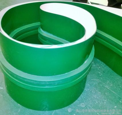 3mm緑ポリ塩化ビニールのコンベヤー ベルトの滑らかな光沢のある食品等級の高温コンベヤー ベルト