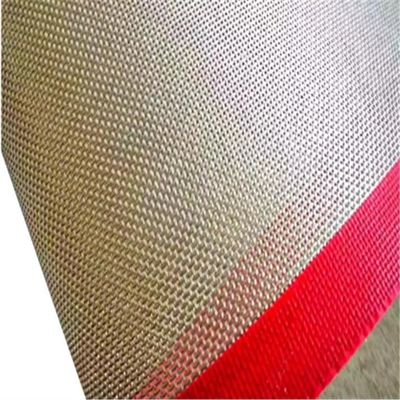 金属はPTFEの網のコンベヤー ベルトのアルカリ自由な耐熱性0.55mmの厚さをひもで締める
